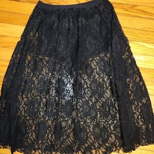 Forever 21 Lace Skirt With Shorts M